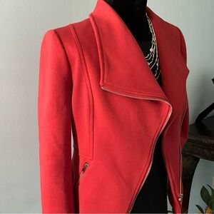 Gibsonlook Ginger Asymmetrical Zip Pocket Long Sleeve Moto Jacket Small Sz 6